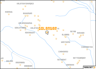 map of Golandar