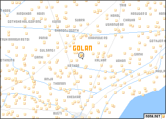 map of Golan