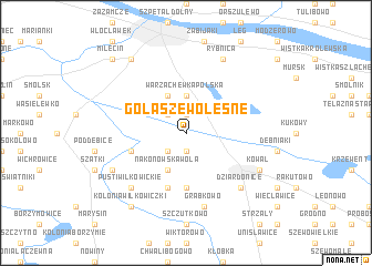 map of Gołaszewo Lesne