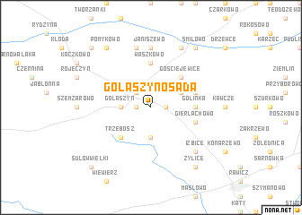 map of Gołaszyn Osada