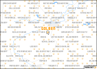 map of Golben