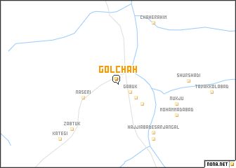 map of Golchāh