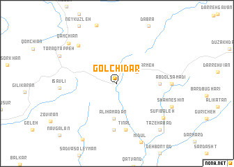 map of Golchīdar