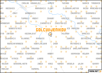 map of Golčŭv Jeníkov