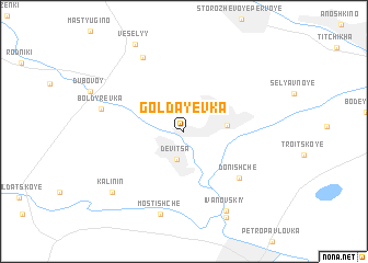 map of Goldayevka