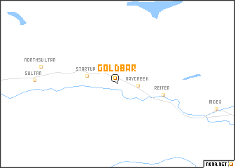 map of Gold Bar