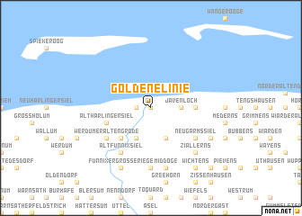 map of Goldene Linie