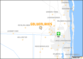 map of Golden Lakes