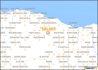 map of Golden