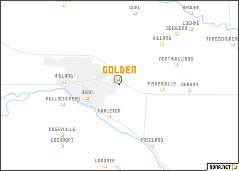 map of Golden
