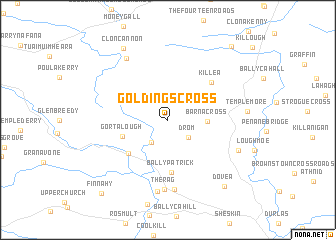 map of Goldings Cross