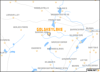 map of Gold Key Lake