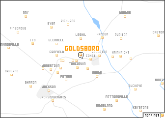 map of Goldsboro