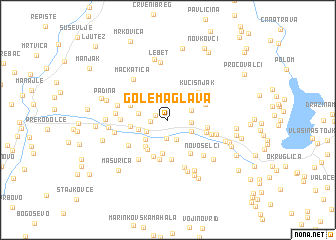 map of Golema Glava