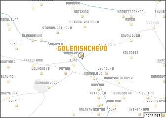 map of Golenishchevo