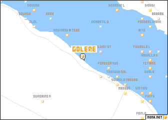 map of Goléré