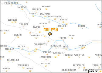 map of Golesh