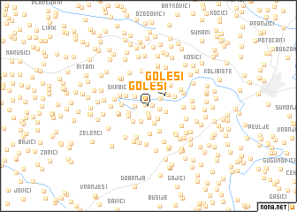 map of Golesi
