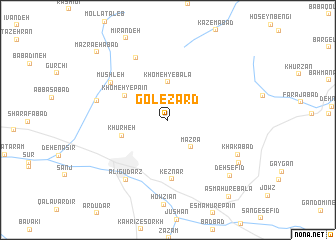 map of Gol-e Zard