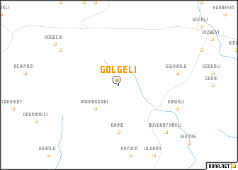 map of Gölgeli