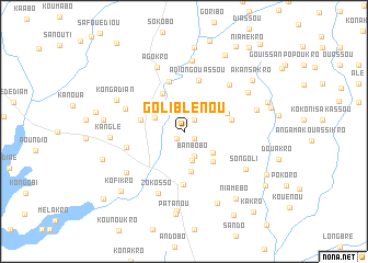 map of Goli-Blénou