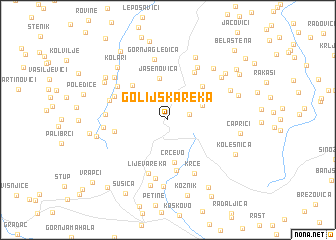map of Golijska Reka