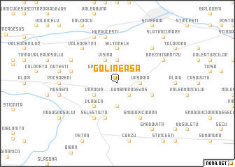 map of Golineasa