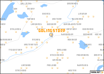 map of Gölingstorp