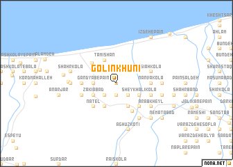 map of Golīn Khūnī