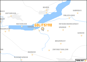 map of Golitsyno