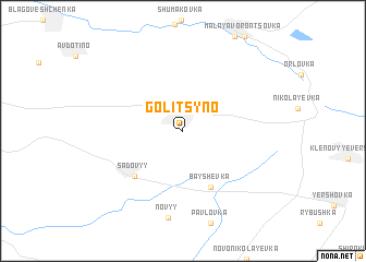 map of Golitsyno