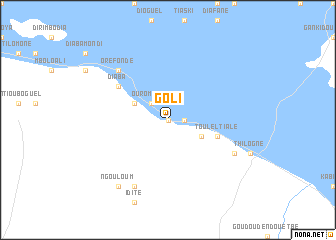 map of Goli