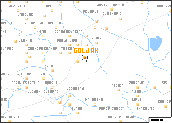 map of Goljak