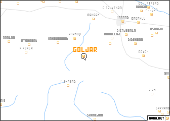 map of Goljār