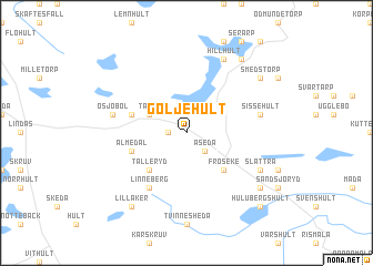map of Göljehult