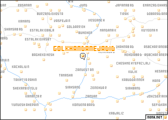 map of Gol Khandān-e Jadīd