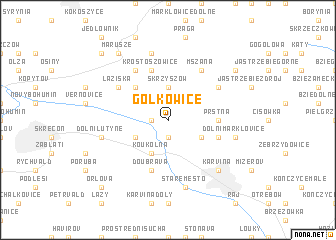 map of Gołkowice