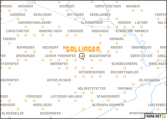 map of Göllingen