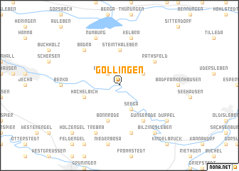 map of Göllingen