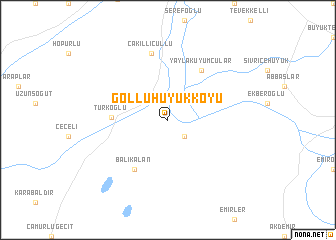 map of Göllühüyükköyü