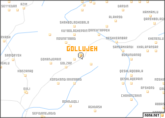 map of Gollūjeh