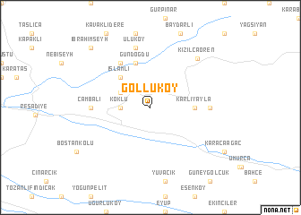 map of Göllüköy