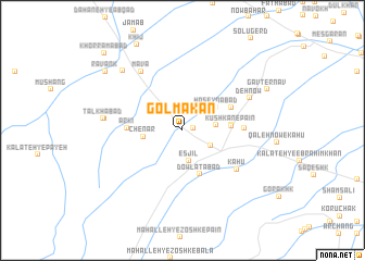 map of Golmakān