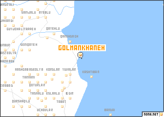 map of Golmānkhāneh