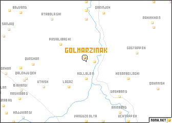 map of Gol Marzīnak