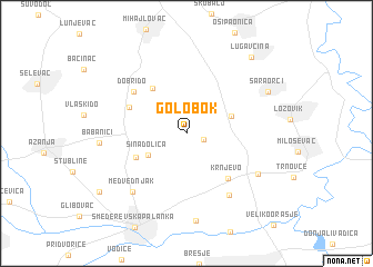 map of Golobok