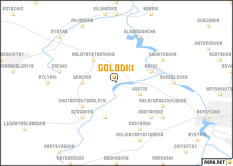 map of Golodʼki