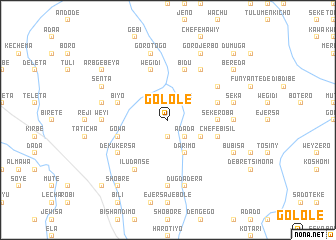 map of Gololē