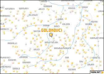 map of Golomovci