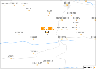 map of Gölönü